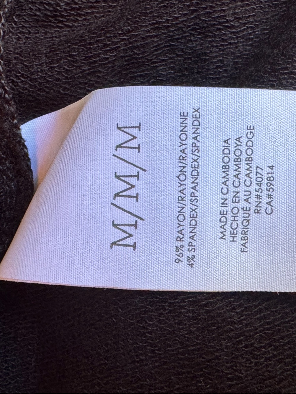 Cabi black peekaboo black long sleeve top medium nwot - Picture 7 of 7